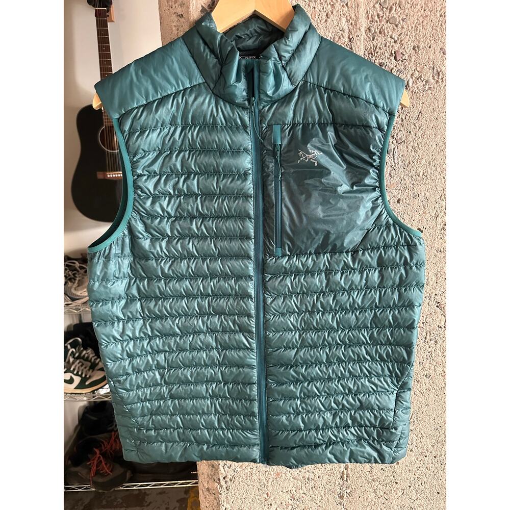 Arc'teryx Cerium SL Vest Teal Goose Down Puffer Mens Medium NEW w out Tags